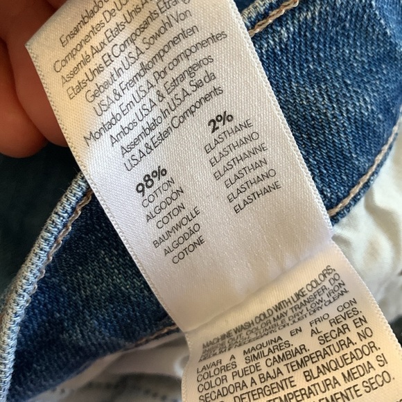 MOTHER JEANS Pixie Dazzler Ankle Fray Beginners Luck size 26 buttons fly medium‎ - Picture 6 of 13